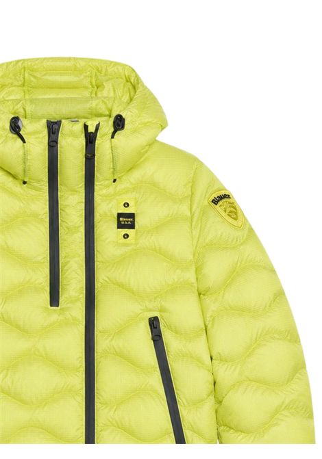 Giubbino unisex verde acido imbottito BLAUER | CAPITALVERDE ACIDO